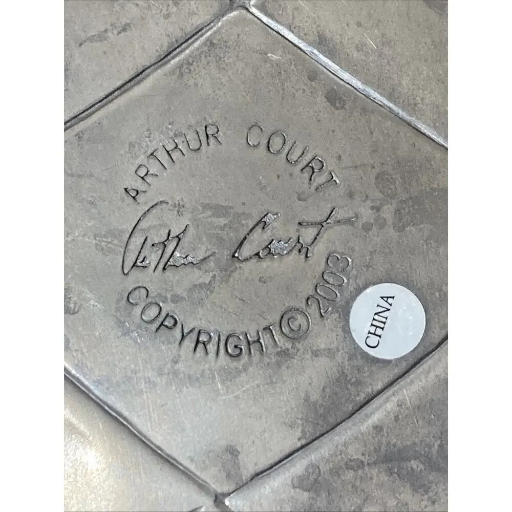 ARTHUR COURT Pineapple Chip & Dip Tray 2003, Signed